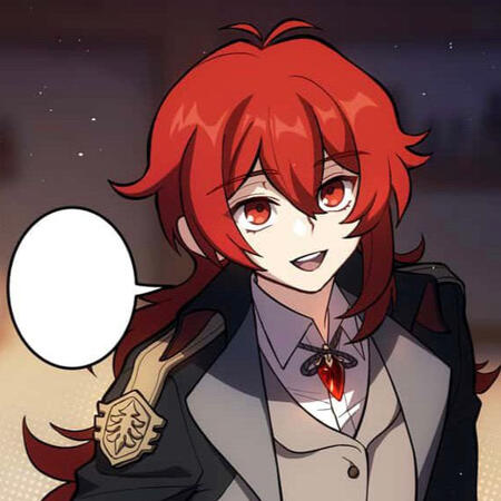Smiling Diluc